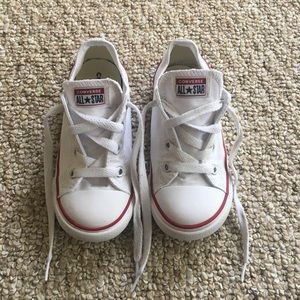 Toddler white Converse
